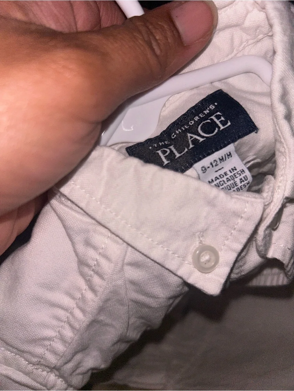 🌼2 for $5🌼 The Children's Place White Short-Sleeve Button-Down Shirt